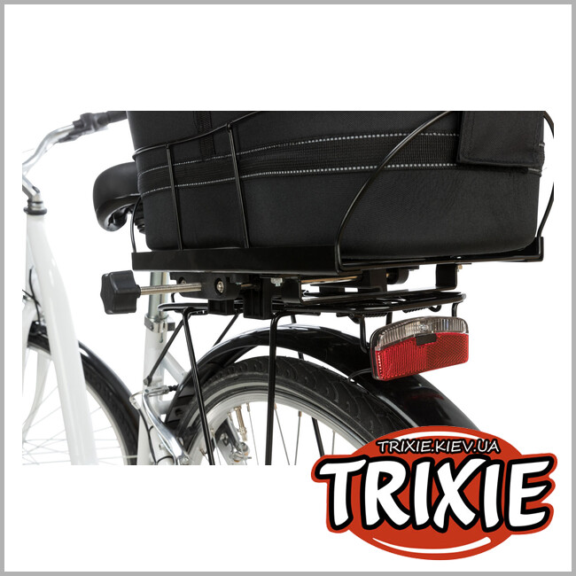 ТРІКСІ Україна - Кошик для велоперевезень тварин Trixie 13118 для широкого багажника, 29х42х48см,чорний