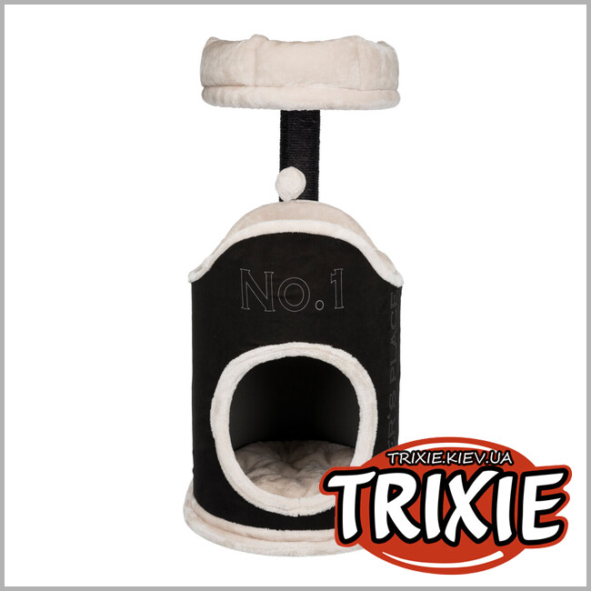 ТРИКСИ Украина - Домик-драпак для животных Trixie 44415 "Susana", 90см, черный/светло-серый/серый