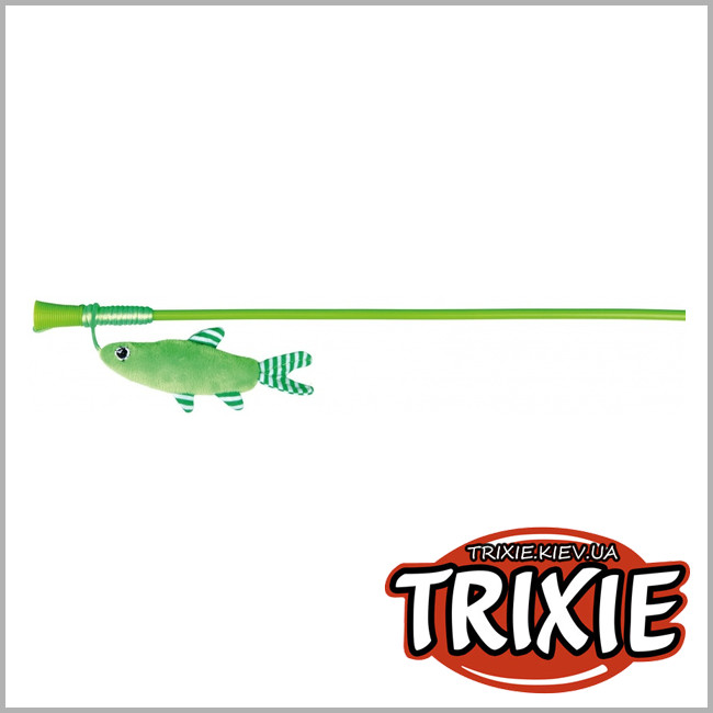 ТРИКСИ Украина - Удочка с рыбкой для кошки TRIXIE (плюш 42см)