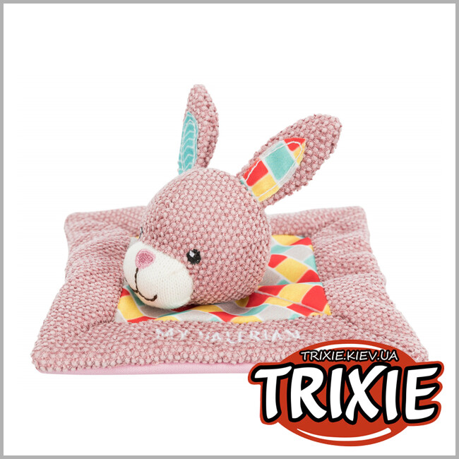 ТРІКСІ Україна - Іграшка кролик для кошенят Trixie Junior My Valerian (тканина 13х13см)