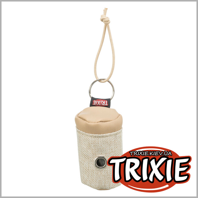 ТРИКСИ Украина - Диспенсер Trixie 22858 с пакетами для фекалий холст с искусственной кожей 1 упаковка 20 пакетов