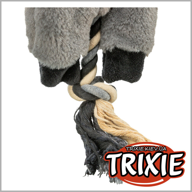 ТРИКСИ Украина - Игрушка для собак Trixie 36099 Осел плюшевый из переработанных материалов 66 см