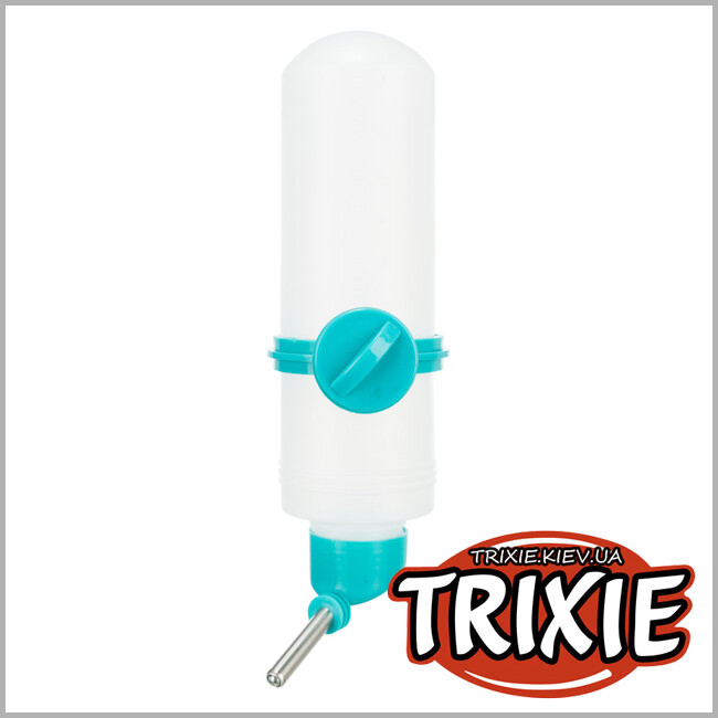 ТРИКСИ Украина - Поилка для кроликов Trixie 60573 с винтовой крепью (пластик непрозрачный), 500 мл