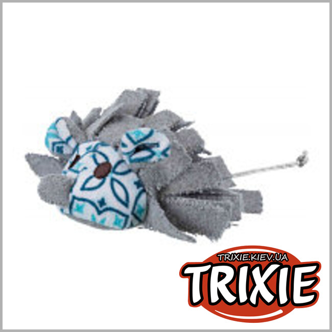 ТРІКСІ Україна - Миша з бахромою TRIXIE (плюш/тканина, 8см)