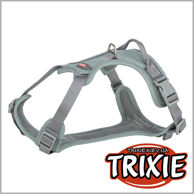 ТРІКСІ Україна - Шлея для собак Trixie 1996334 "Premium active", M: 49-69см/20мм, шавлія