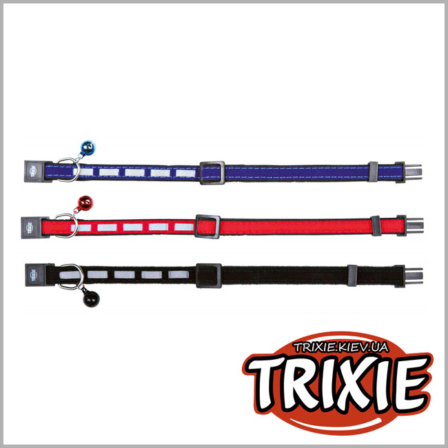 ТРИКСИ Украина - Ошейник для кошки TRIXIE - с отражателем, вельвет