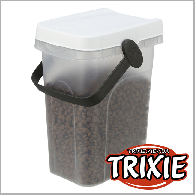 ТРИКСИ Украина - Контейнер для хранение Trixie 24660 сухого корма,пластик, 7л/18х30х22cм, белый