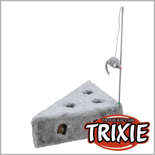 ТРІКСІ Україна - Іграшка 1мишка + 3 м'ячики Trixie Cats Cheese (плюш 36*8*26см)