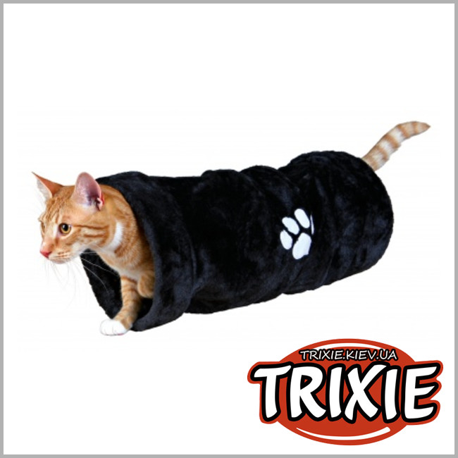 ТРИКСИ Украина - Туннель для кошки TRIXIE плюш (Антрацит)