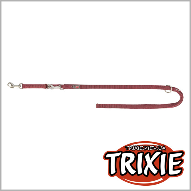 ТРИКСИ Украина - Поводок для собак Trixie 200931 Premium регулируемый двухслойный L–XL 2 м 25 мм бордовый.