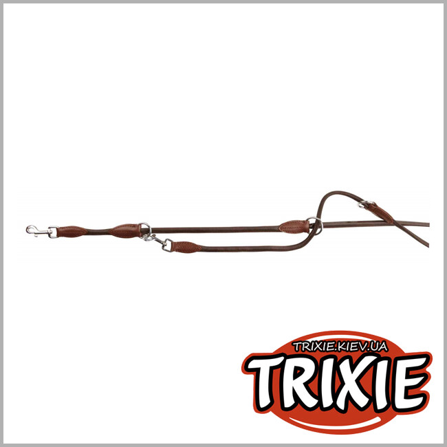 ТРИКСИ Украина - Поводок кожаный для собак TRIXIE - (Размер:2м/8мм, Цвет:коричневый)