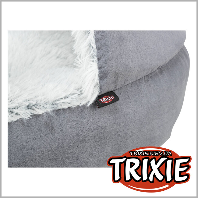 ТРИКСИ Украина - Лежак-пещера для животных Trixie 38037 "Harvey", 70см, серый/бело-черный