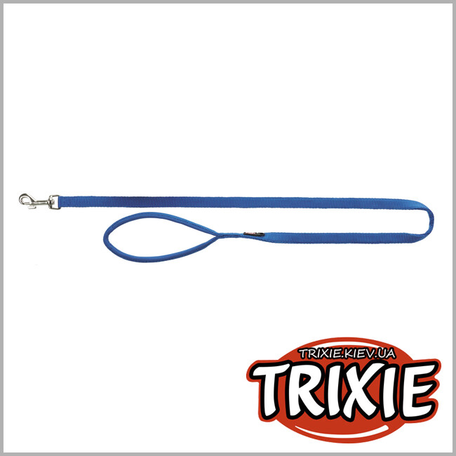 ТРІКСІ Україна - Поводок  для собак Trixie 200202 "Premium", M-L: 1.00м/20мм,синій