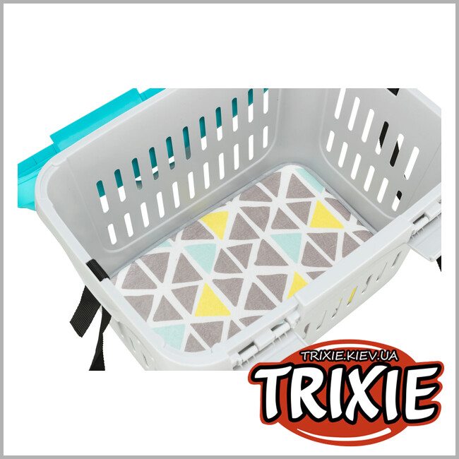 ТРИКСИ Украина - Коврик для грызунов Trixie 61912 "Sunny" (плюш), 37х24см, разноцветный серый