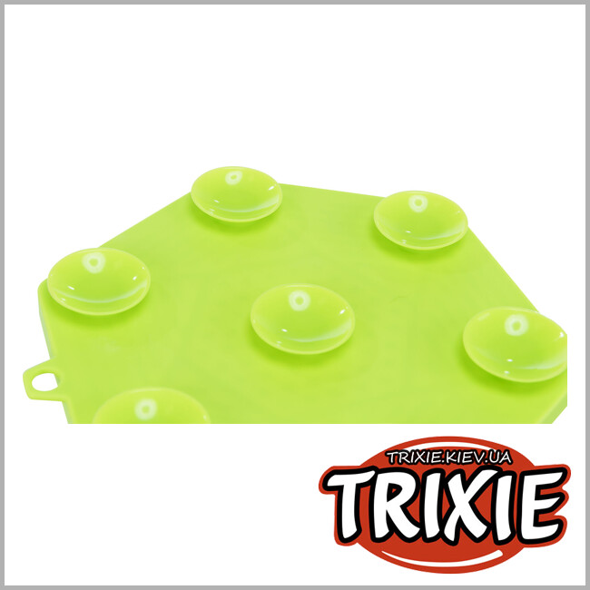ТРИКСИ Украина - Коврик для лакомства Trixie 34980 "Lick'n'Snack" с присоской (силикон), 17см, лайм