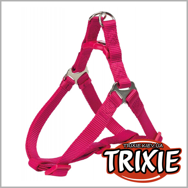 ТРІКСІ Україна - Шлейка Trixie Premium One Touch Harness (M: 50-65 см/20 мм, фуксія)