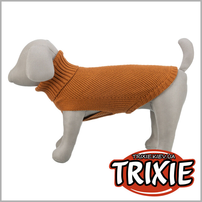 ТРИКСИ Украина - Пуловер для собак Trixie 680157 CityStyle "Berlin", М: 50см, ржавчина