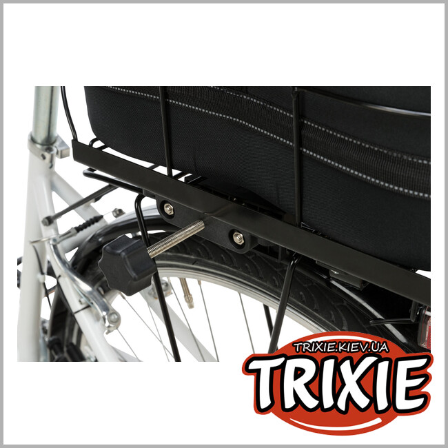 ТРІКСІ Україна - Кошик для велоперевезень тварин Trixie 13118 для широкого багажника, 29х42х48см,чорний