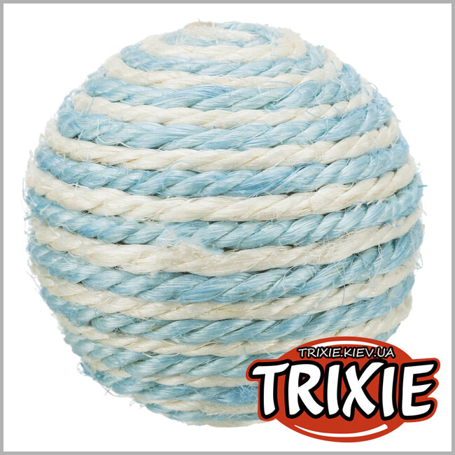 ТРІКСІ Україна - Мяч сизаль для кішки TRIXIE - мотузковий (6см)