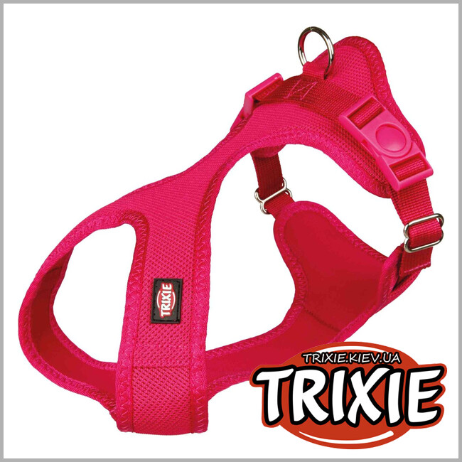 ТРІКСІ Україна - Шлея Trixie 16258 для собак Soft м'яка нейлон фуксія розмір XXS-XS 28-40 см/15 мм