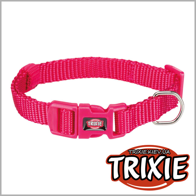 ТРИКСИ Украина - Ошейник Premium-TRIXIE (XS–S: 22–35см/10мм, фуксия)