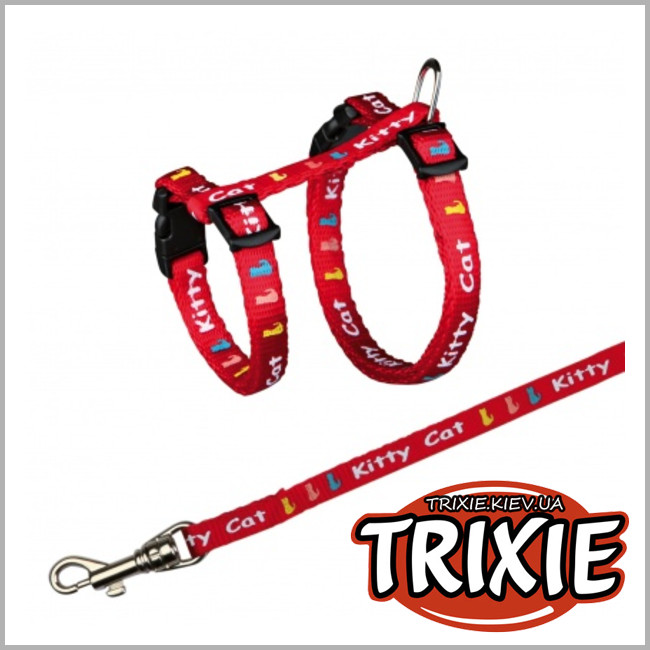 ТРИКСИ Украина - Шлея для котят TRIXIE (21/33см /8мм/ 1,2м)