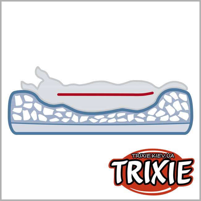 ТРИКСИ Украина - Лежак Trixie Vital Bed Bendson (темно-коричневый/беж 90*80см)