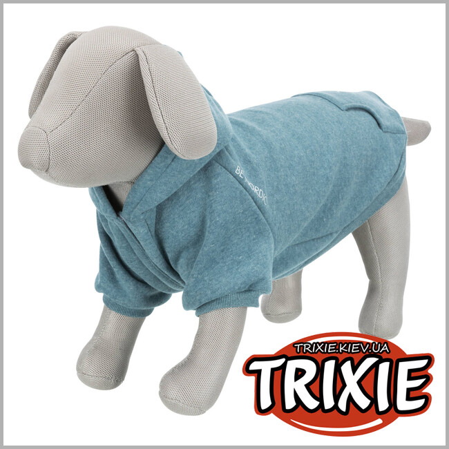 ТРИКСИ Украина - Худи для собак Trixie 680707 BE NORDIC с капюшоном "Flensburg", М: 50см, петроль