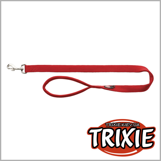 ТРІКСІ Україна - Поводок для собак Trixie 200003 "Premium", XS: 1.20м/10мм, червоний