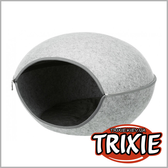 ТРИКСИ Украина - 2в1 Открывающийся лежак пещера Trixie Luna Cave ( 2в1 с молнией 58*39*54 см)