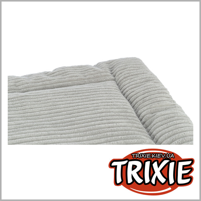 ТРИКСИ Украина - Лежак-коврик для собак Trixie 37269 "Jonna" (вельветовый плюш), 90х65см, серый