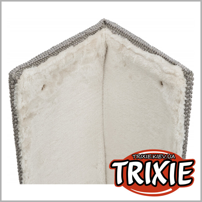 ТРІКСІ Україна - Кігтеточка-дошка XXL для стін та кутів кімнати TRIXIE (38 × 75 см, колір: сірий)