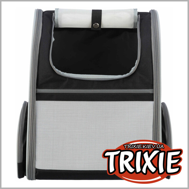 ТРИКСИ Украина - Рюкзак-переноска "Chloe", 39х43х27см, светло-серый/черный Trixie 28843