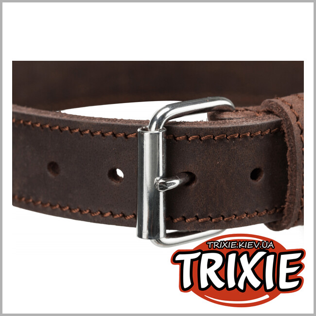 ТРИКСИ Украина - Кожаный ошейник в деревенском стиле Trixie (L 48-56 см / 30 мм)