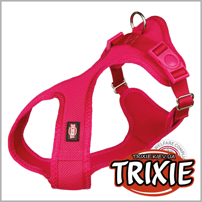 ТРІКСІ Україна - Шлея Trixie 16258 для собак Soft м'яка нейлон фуксія розмір XXS-XS 28-40 см/15 мм
