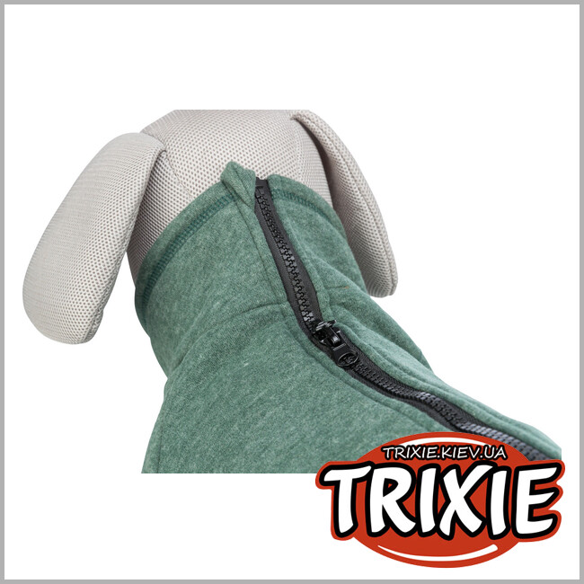 ТРИКСИ Украина - Свитшот для собак Trixie 680714 CityStyle "Amsterdam", S: 36см, темно-зеленый