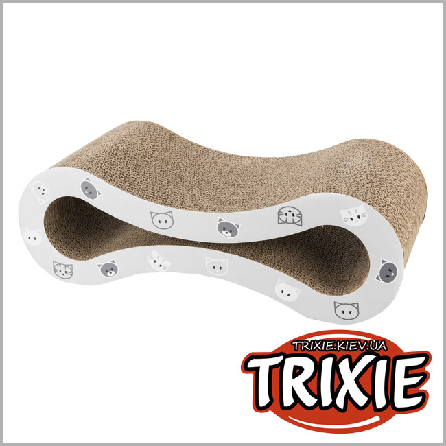 ТРИКСИ Украина - Царапка для кошек Trixie 48002 Волна Mimi с кошачьей мятой картон 48х16х22 см