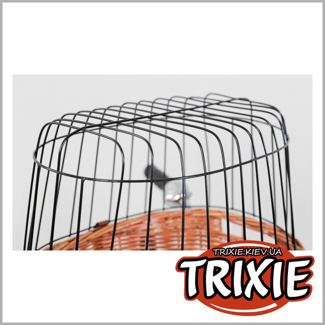 ТРИКСИ Украина - Велосипедная корзина  TRIXIE Front Dog Bicycle Basket (ива 33*44*48cm)