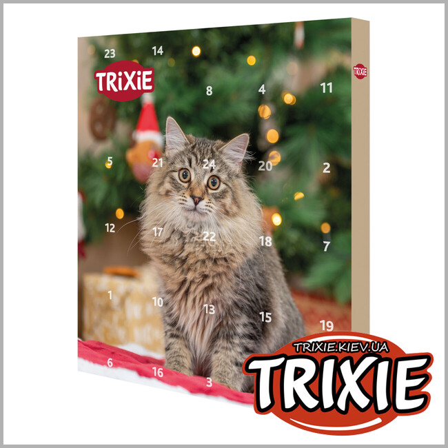 ТРИКСИ Украина - Адвент календарь Trixie 9269 лакомство для кошек 30х34х3,5 см