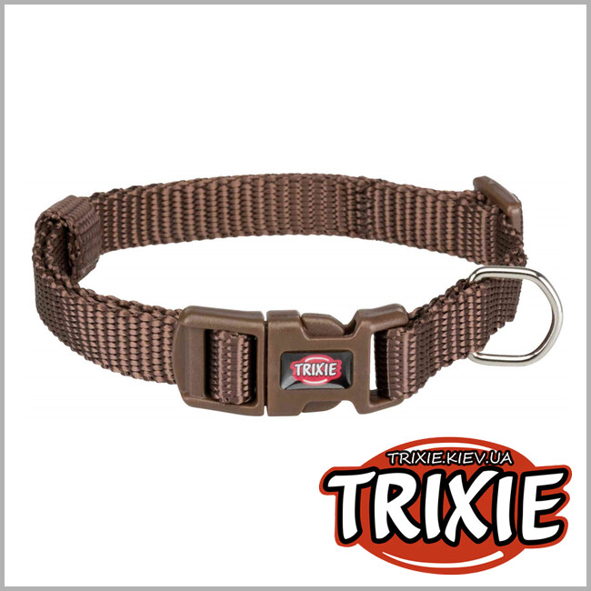 ТРИКСИ Украина - Ошейник Premium-TRIXIE (30–45см/15мм, мокка)