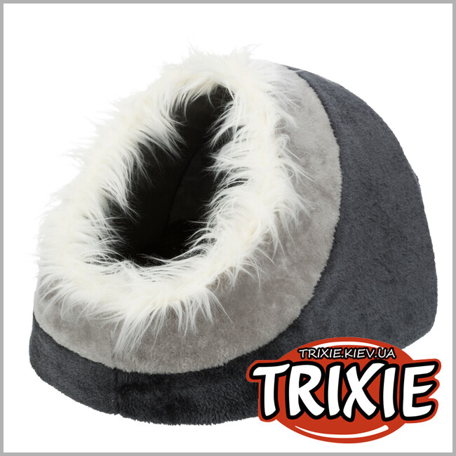 ТРІКСІ Україна - Лежак-печера для кішки TRIXIE - Minou (Розмір: 35х26х41см, Колір: сірий)
