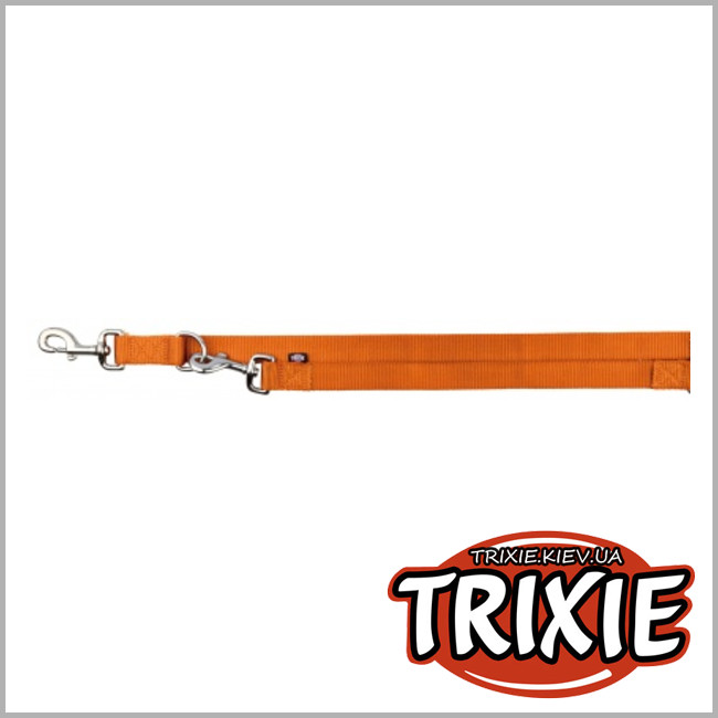 ТРИКСИ Украина - Поводок для собак TRIXIE - Premium (Размер:2м/25мм, Цвет: оранжевый, нейлон)