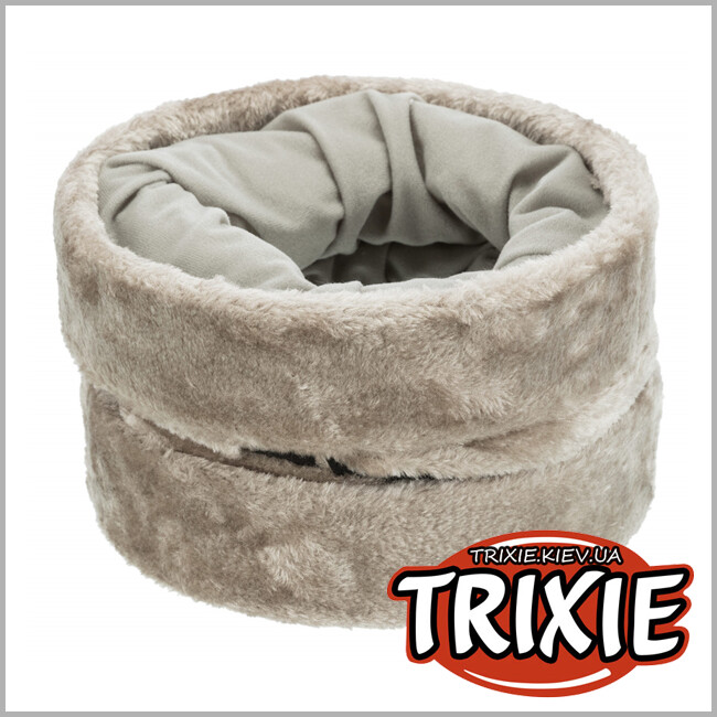 ТРИКСИ Украина - Туннель для кошки Trixie Playing Tunnel (плюш 22*60cm серый)