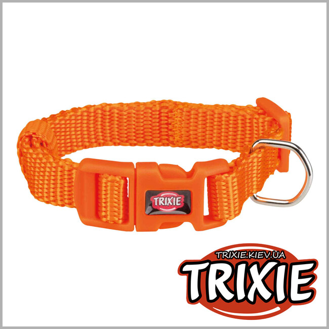 ТРІКСІ Україна - Нашийник Premium-TRIXIE (нейлон 15-25см/10мм, папайя)