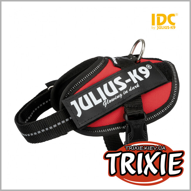 ТРІКСІ Україна - Шлея тренір. д/цуценят TRIXIE Julius-K9® IDC (XS/Mini-Mini: 40-53см/22мм, червоний)