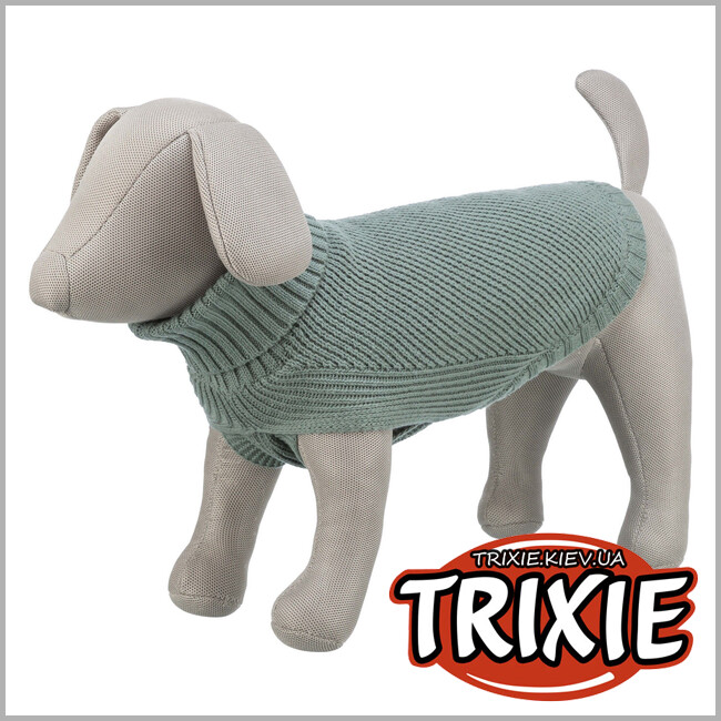 ТРИКСИ Украина - CityStyle пуловер Trixie 680190 "Berlin", ХL: 70см, шалфей