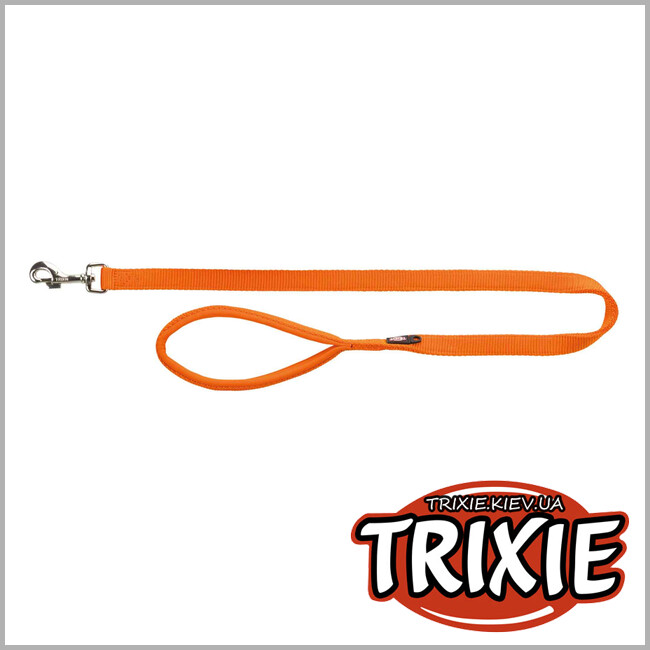 ТРІКСІ Україна - Повідець Premium-TRIXIE (XS-S 1.20м/15мм, папайя, неопрен)