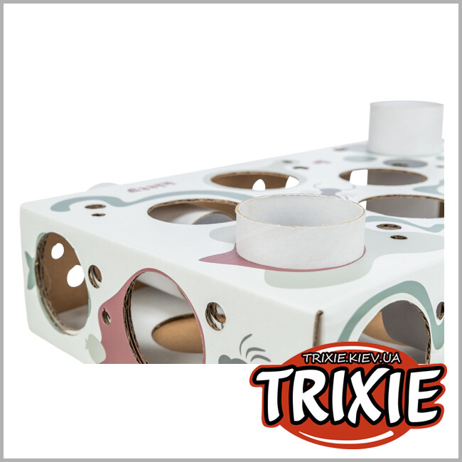 ТРІКСІ Україна - Розвиваюча гра для котів Trixie 45930 Cat Activity "Paws'n'Treats Box"(картон), 35х7х20см