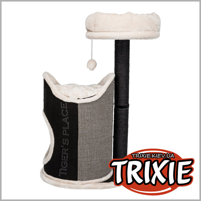 ТРИКСИ Украина - Домик-драпак для животных Trixie 44415 "Susana", 90см, черный/светло-серый/серый
