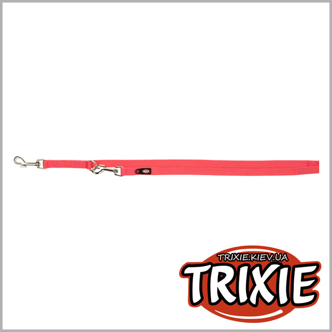 ТРИКСИ Украина - Поводок-перестежка Premium-TRIXIE (M–L: 2,00м/20мм, коралл)